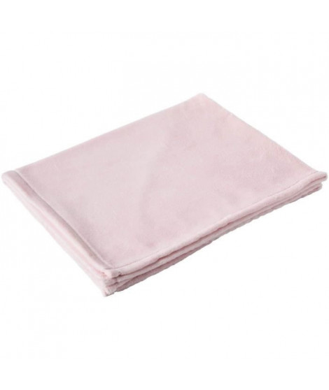 Couverture BABYCALIN  - Des la naissance - Flanelle - 75 x 100 cm - Clair rose