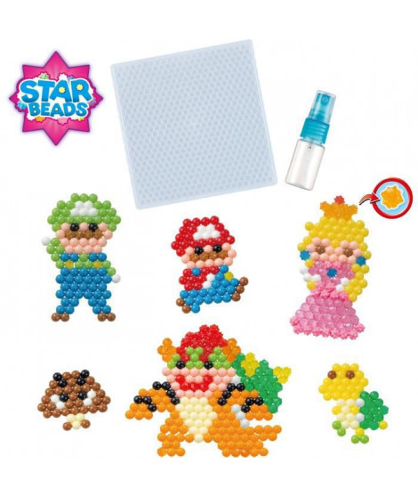 Le kit Super Mario - AQUABEADS - 31946 - Perles qui collent avec de l'eau