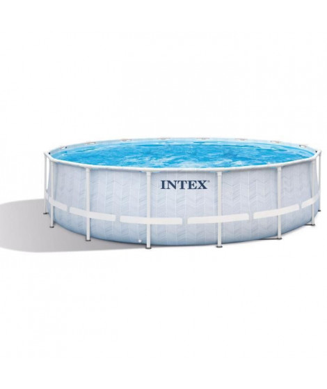 Intex - 26746NP - Kit piscine chevron ronde ø 4,88x 1,22m