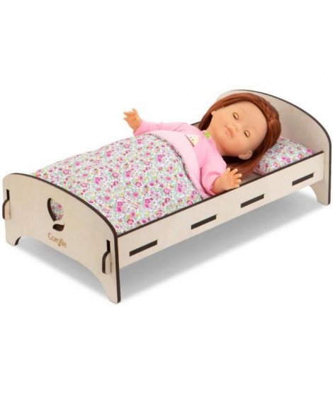 COROLLE - Lit en bois - accessoire - pour poupon et poupée 30 et 36 cm - des 3 ans