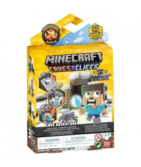 Figurine - Minecraft Claves & Cliffs Adventure World - Trésor X MOOSE TOYS