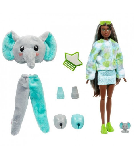 Barbie - Barbie Cutie Reveal Elephant - Poupée - 3 Ans Et +