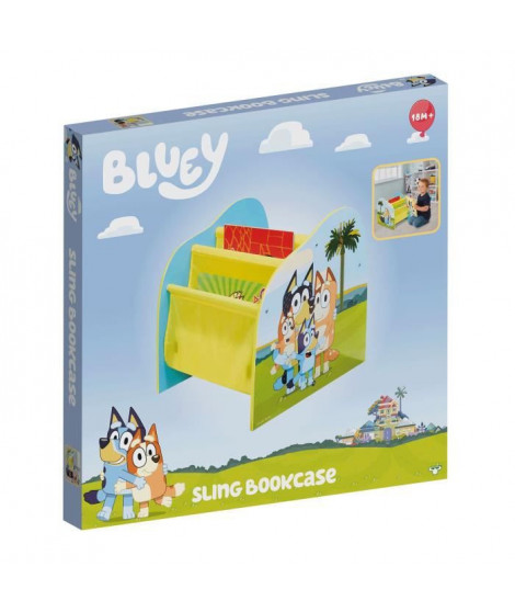 Bibliotheque a pochettes pour enfants - Rangement de livres pour chambre d'enfant BLUEY