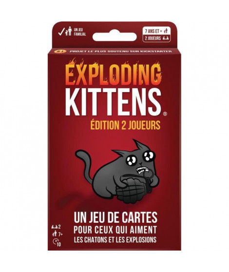 Exploding Kittens 2 Joueurs - Asmodee - Jeu de société