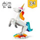 LEGO Creator 3-en-1 31140 La Licorne Magique, Jouet Hippocampe et Paon,  Figurines d'Animaux