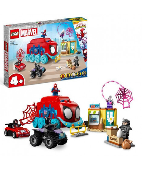 LEGO Marvel 10791 Le QG Mobile de l'Équipe Spidey, Jouet Enfants avec Figurines Black Panther