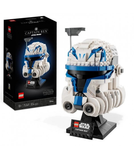 LEGO Star Wars 75349 Le Casque du Capitaine Rex, Maquette a Construire pour Adultes