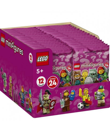 LEGO 71037 Minifigures Série 24, 36 Sachets de Minifigurines Mystere Edition 2023, Personnages