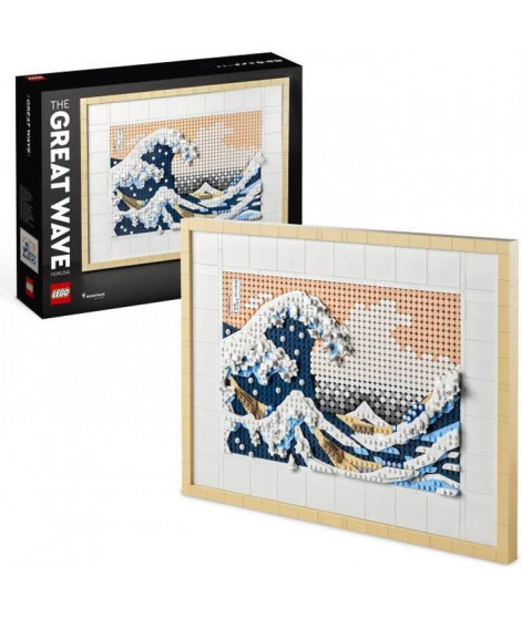 LEGO ART 31208 Hokusai  La Grande Vague, Décoration Murale Japonaise, Loisir Créatif, Adultes