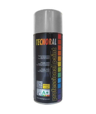 TECNORAL - Bombe de peinture aérosol - Aluminium Clair