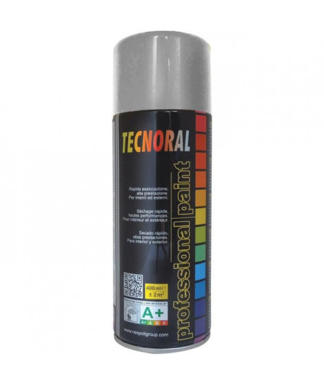 TECNORAL - Bombe de peinture aérosol - Aluminium Clair
