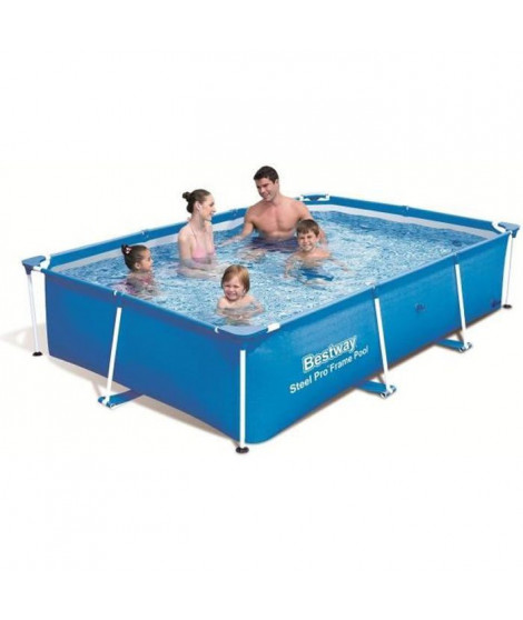 BESTWAY Piscine rectangulaire tubulaire L2,59 x l1,70 x H0,61m