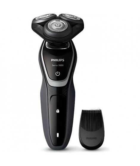 PHILIPS S5110/06 - Rasoir électrique Series 5000 + Tondeuse de précision - Lames MultiPrecision - 100% étanche