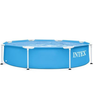 INTEX - PISCINETTE METAL FRAME RONDE TUBULAIRE (Ø)2,44 x (h)0,51m