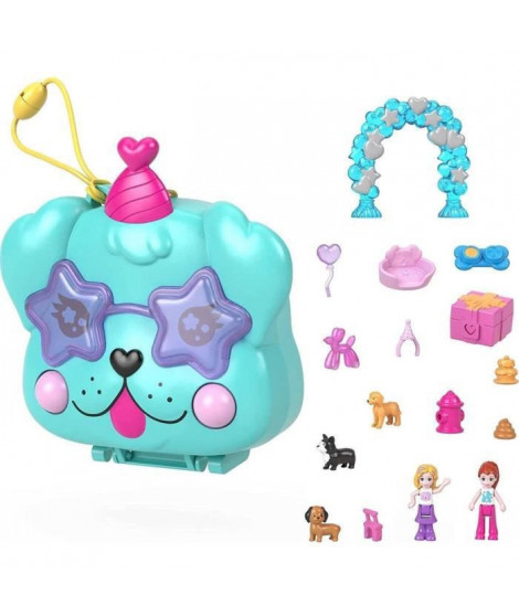 Polly Pocket - Coffret Anniversaire Chien - Mini-Univers - 4 Ans Et +