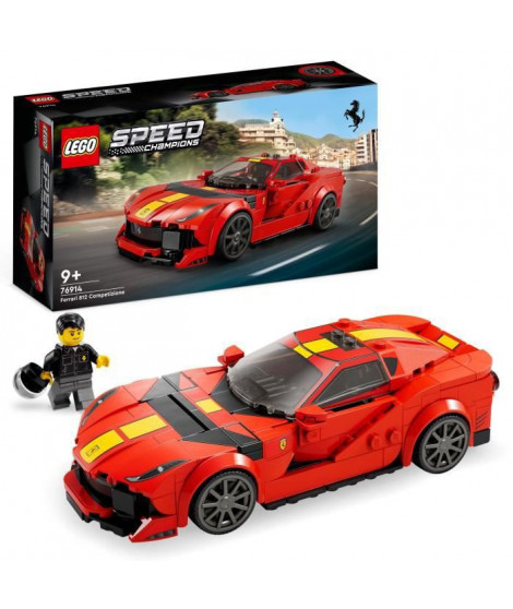 LEGO Speed Champions 76914 Ferrari 812 Competizione, Kit de Maquette de Voiture de Sport