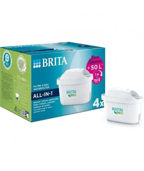 Pack 4 filtres a eau Brita-1050415- maxtra pro all-in-1
