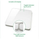 Pese personne verre blanc MEDISANA PS 435 - design fin - jusqu'a 180kg - précision 100gr - marche/arret auto - Garantie 3 ans.