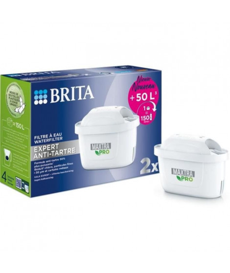 Pack 2 filtres a eau Brita-1050428- maxtra pro expert anti-tartre