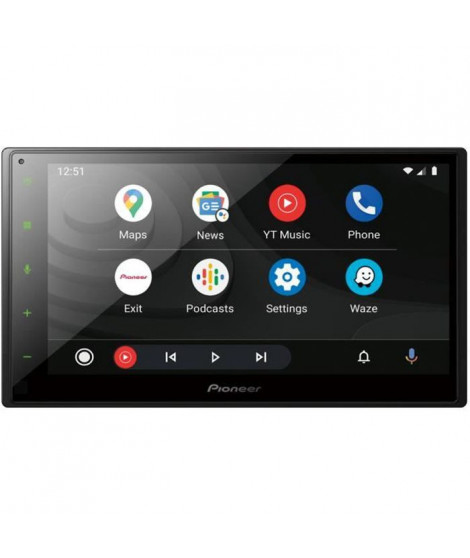 Autoradio - PIONEER - SPH-DA160DAB - 2 DIN - écran 6,8 capacitif type FLAT - USB - DAB+ - Bluetooth, CarPlay - Android Auto
