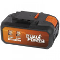 Batterie 2x20V 2,5Ah pour outil 40V ou 5Ah sur outil 20V Dual Power POWDP9037 - Compatible avec outils  40 V & 20 V