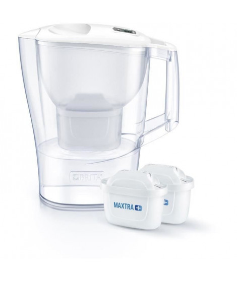 BRITA Carafe filtrante ALUNA Blanche + 2 cartouches MAXTRA+ INCLUSES