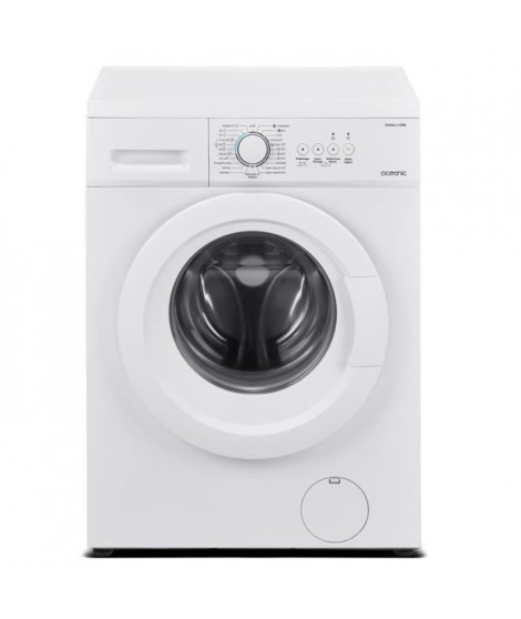 Lave-linge hublot OCEANIC - OCEALL712WS - 7 kg - Largeur 59,5 cm - 1200 trs/min -  Blanc