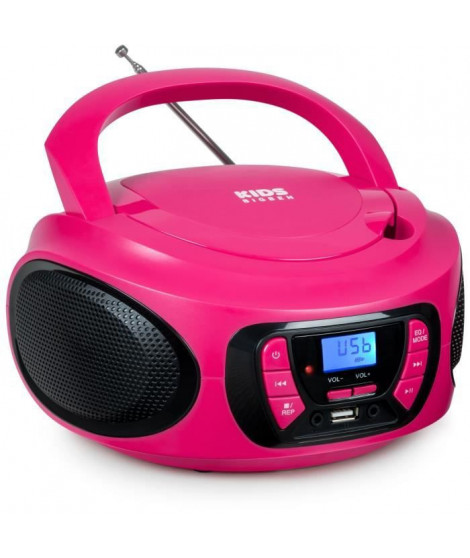 Lecteur radio cd portable BIGBEN INTERACTIVE usb bt rose