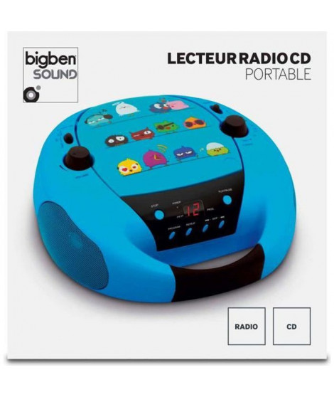 LECTEUR RADIO CD PORTABLE BLEU