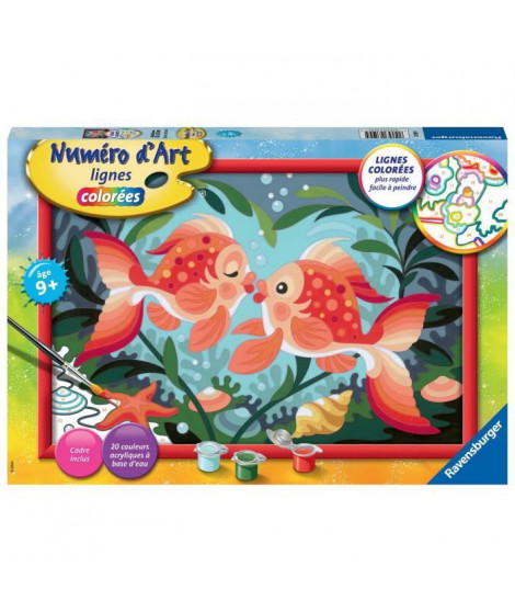 Numéro d'Art grand format - Bisous de poissons -4005556235995 - Ravensburger