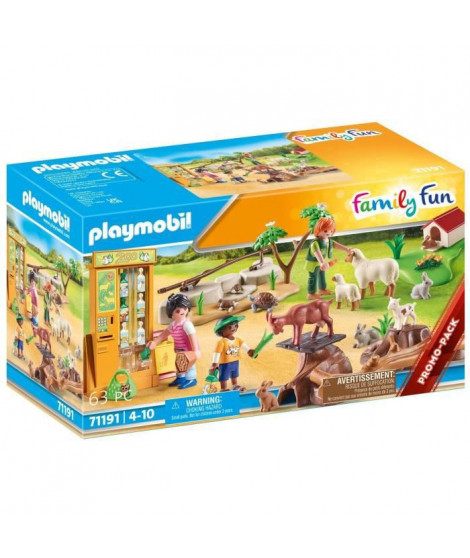 PLAYMOBIL - 71191 - Country Le parc animalier - Ferme pédagogique - Animaux domestiques