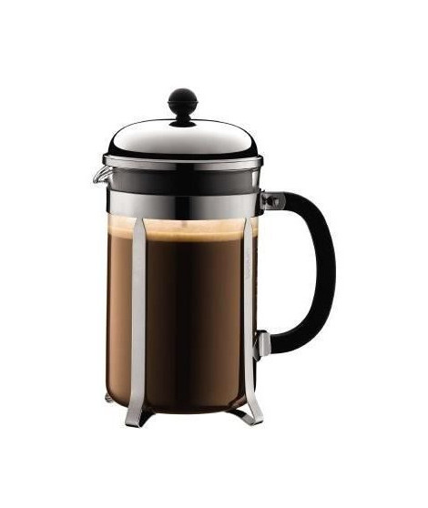 CHAMBORD - Cafetiere a piston BODUM , 12 tasses, 1.5 l, acier inox