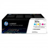 HP 201X Pack 3 cartouches de toner trois couleurs LaserJet grande capacité authentiques (CF253XM) pour Color LJ Pro M252/M274…
