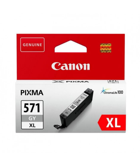 CANON Cartouche d'encre CLI-571GY XL grande capacité Gris (CLI571XL)