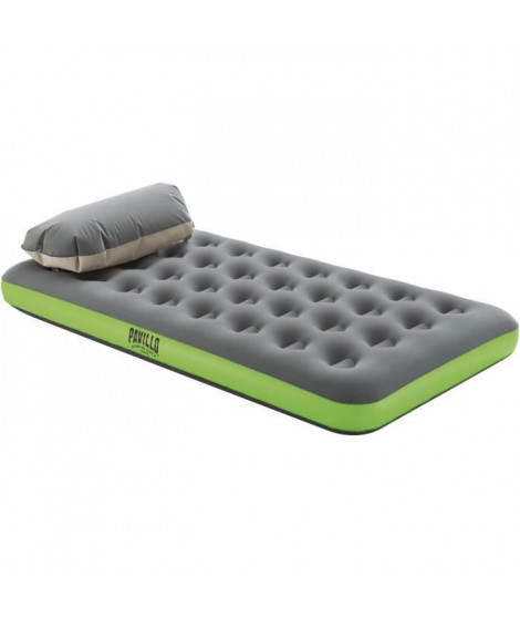 BESTWAY Matelas gonflable camping Pavillo - 1 place Roll & Relax - 188 x 99 x 22 cm - Avec sac de gonflage