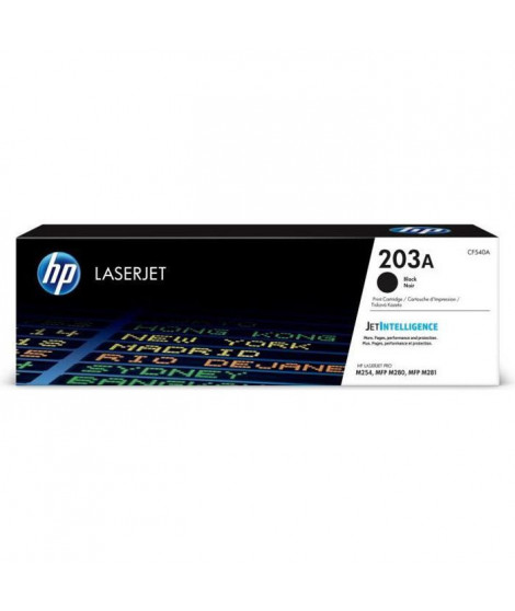 HP 203A Cartouche de toner noir LaserJet authentique (CF540A) pour HP Color LaserJet Pro M254/M280/M281