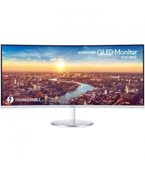 SAMSUNG C34J791WTR - Ecran PC incurvé 34 WQHD - Dalle VA - 4 ms - 100Hz - AMD FreeSync - Blanc