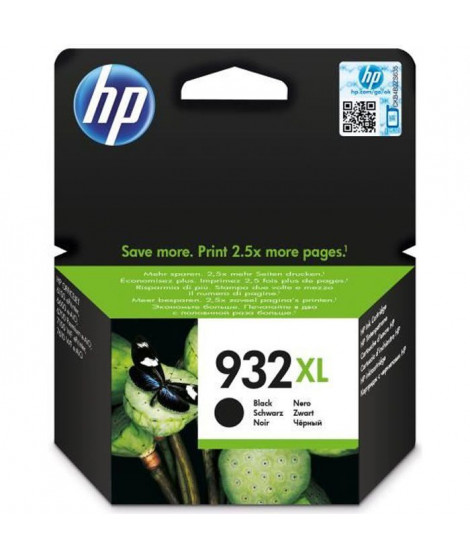 HP 932XL Cartouche d'encre noire grande capacité authentique (CN053AE) pour HP OfficeJet 6100/6600/6700/7100/7510/7610