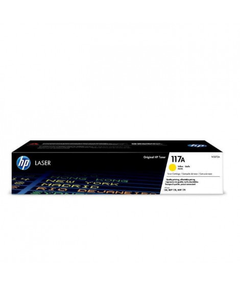 HP 117A Cartouche de toner jaune authentique (W2072A) pour imprimantes HP Laser 150 et imprimantes multifonctions HP Laser 17…