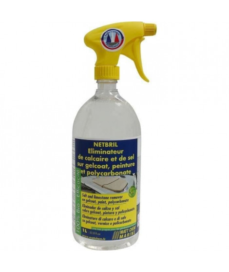 MATT CHEM MARINE Eliminateur de calcaire et de sel Netbril - Gelcoat et peinture