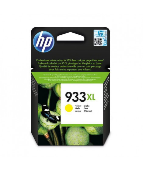 HP 933XL Cartouche d'encre jaune grande capacité authentique (CN056AE) pour HP OfficeJet 6100/6600/6700/7100/7510/7610