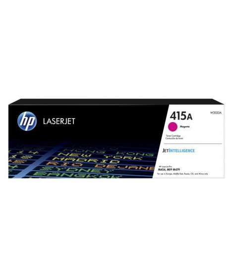 HP 415A Cartouche de toner magenta LaserJet authentique (W2033A) pour HP Color LaserJet Pro M454 et MFP M479