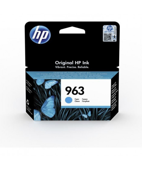 HP 963 Cartouche d'encre cyan authentique (3JA23AE) pour HP OfficeJet Pro 9010 / 9020 series