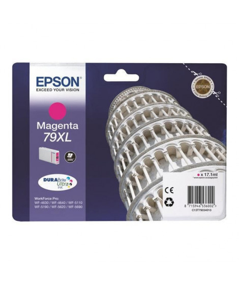 EPSON Cartouche d'encre 79 XL Magenta - Tour de Pise (C13T79034010)