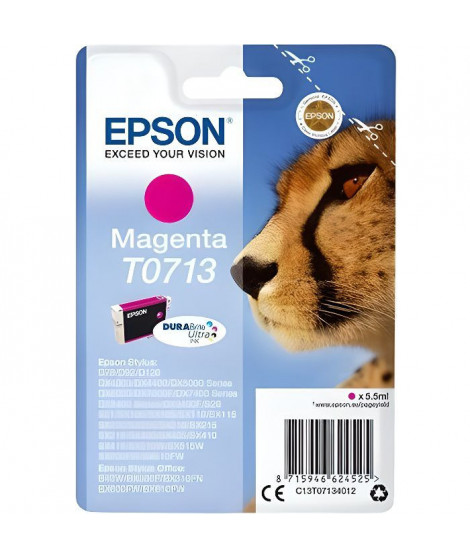 EPSON Cartouche d'encre T0713 Magenta - Guépard  (C13T07134012)