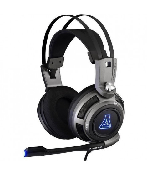 THE G-LAB KORP200-G Casque gaming rétroéclairé - PC, PS4, XBox One - Gris