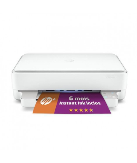 HP Envy 6022e Imprimante tout-en-un Jet d'encre couleur Copie Scan - Idéal pour la famille - 6 mois d'Instant ink inclus avec…