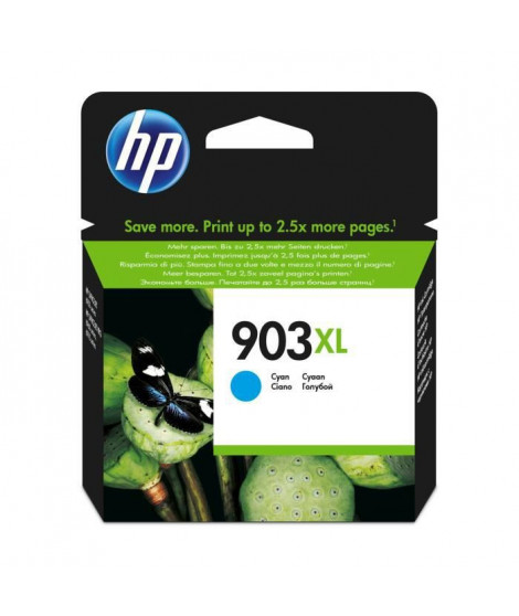 HP 903XL Cartouche d'encre cyan grande capacité authentique (T6M03AE) pour HP OfficeJet Pro 6950/6960/6970