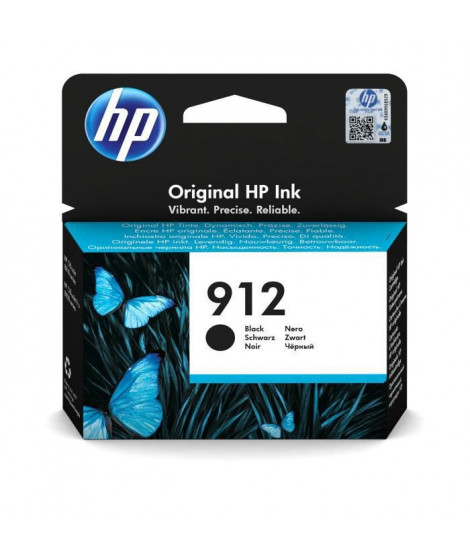 HP 912 Cartouche d'encre noire authentique (3YL80AE) pour HP OfficeJet 8010 series/ OfficeJet Pro 8020 series