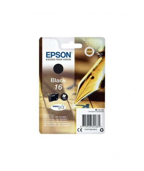 EPSON Cartouche d'encre T1621 noir - Stylo Plume (C13T16214012)